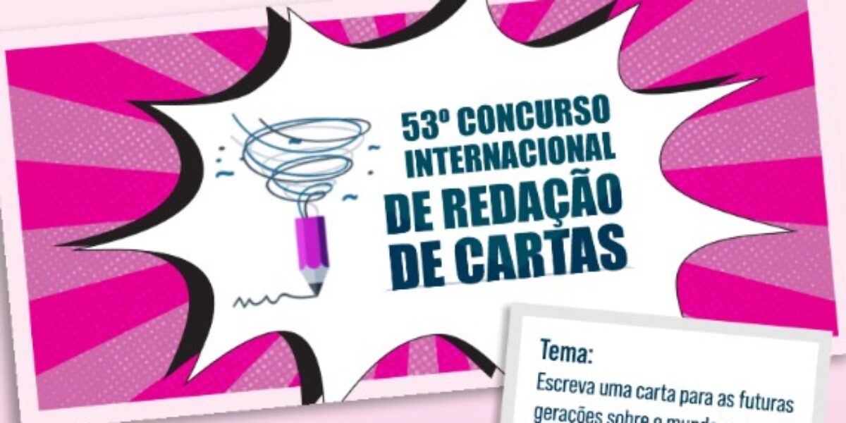 Correios recebe inscrições para o 53º Concurso Internacional de Cartas