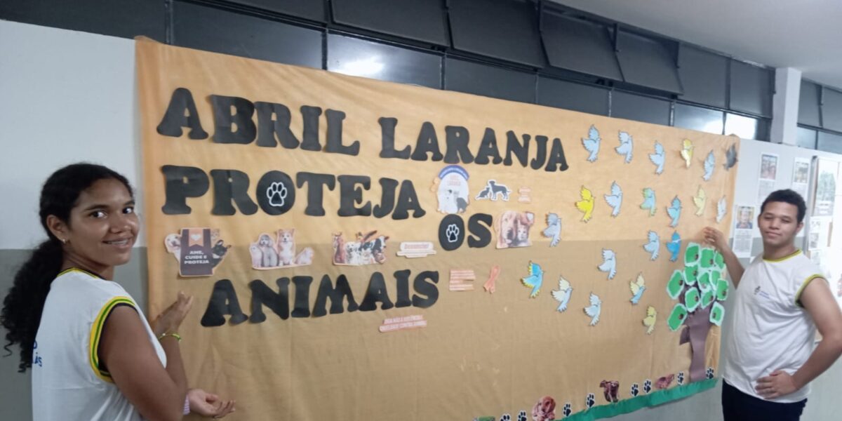 Lyceu de Goyaz Alcide Jubé, na Cidade de Goiás, mobiliza comunidade em torno do ‘Abril Laranja nas Escolas’