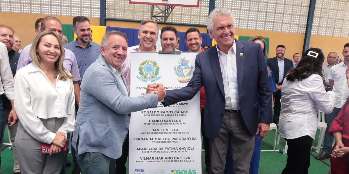 Governo de Goiás inaugura escola de tempo integral aguardada há 13 anos em Aparecida de Goiânia