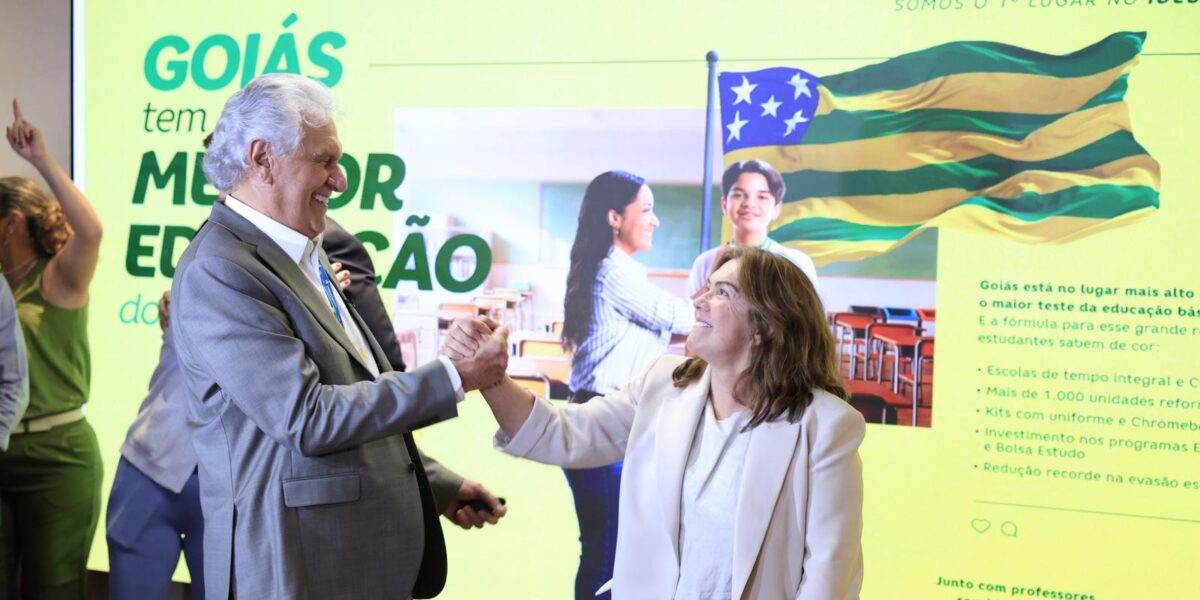 “Goiás tem a melhor educação do Brasil”, ressalta Caiado ao comemorar 1º lugar no Ideb 2023