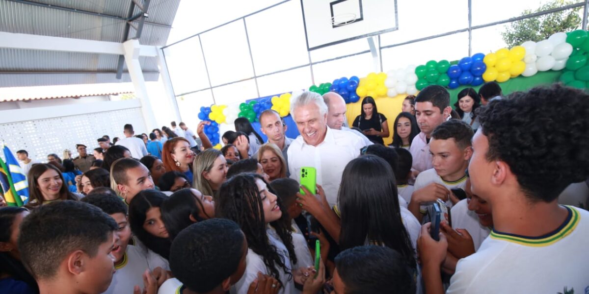 Governador Caiado inaugura mais uma unidade escolar da rede estadual em Anápolis