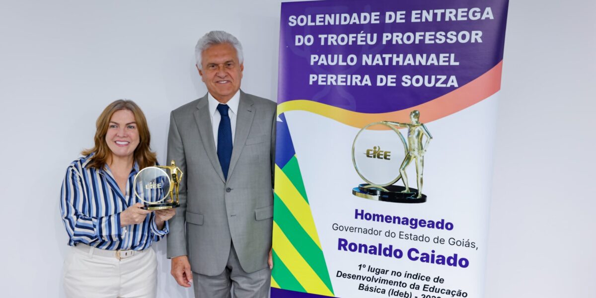 Em Brasília, Caiado recebe homenagem pelo 1° lugar de Goiás no Ideb