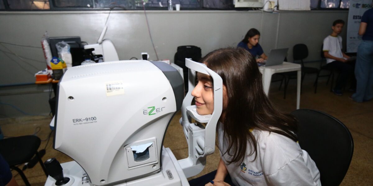Programa Olhar para Todos leva saúde ocular gratuita a estudantes da rede estadual em Goiás