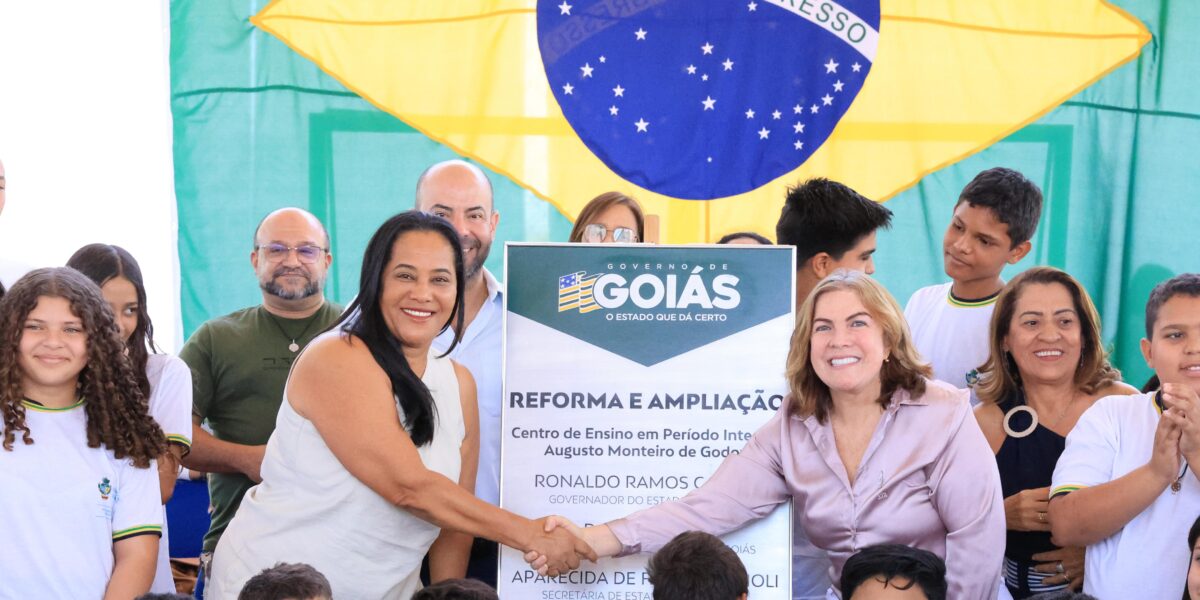 Governo de Goiás entrega reforma e ampliação de dois colégios de tempo integral em Pires do Rio