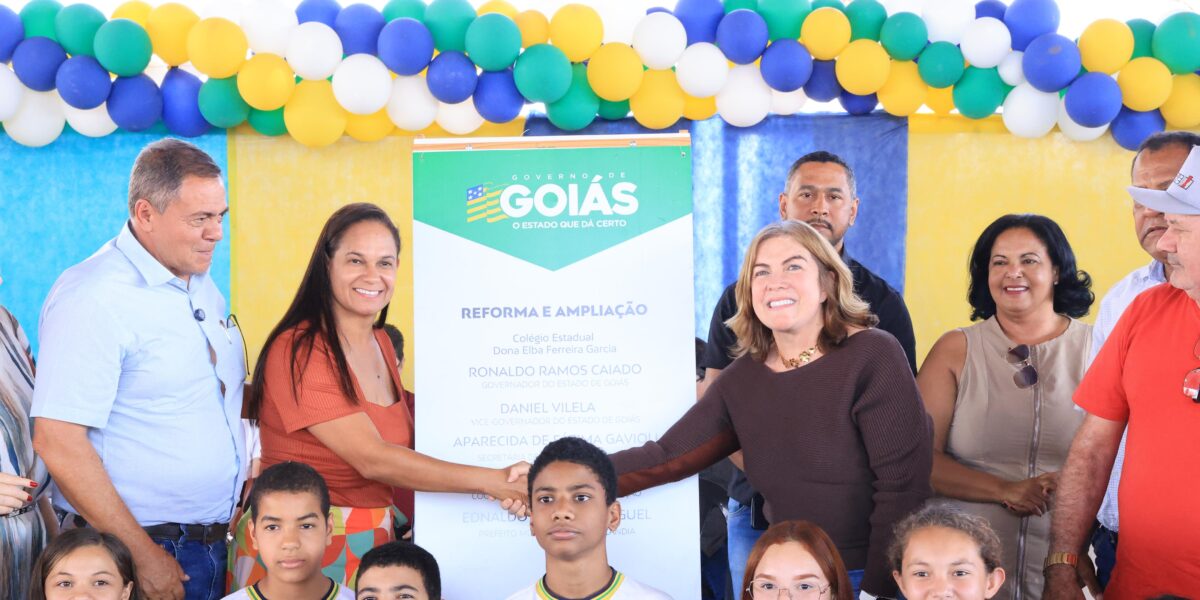 Secretaria da Educação entregra reforma e ampliação no Colégio Estadual Dona Elba Ferreira Garcia, em Castelândia
