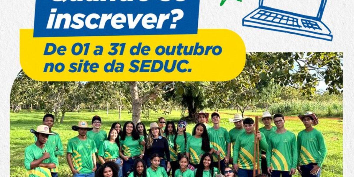 Agrocolégio Estadual Maguito Vilela abre inscrições para ingresso em 2026