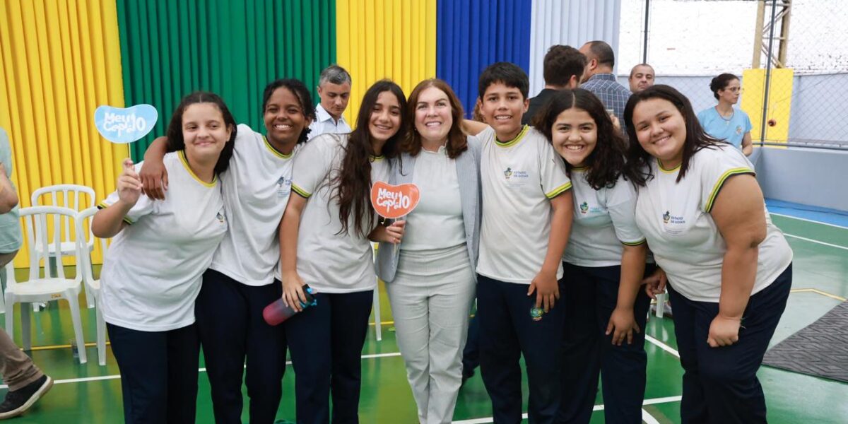 Após 50 anos de espera, Cepi Emília Ferreira de Carvalho, de Jataí, recebe quadra poliesportiva