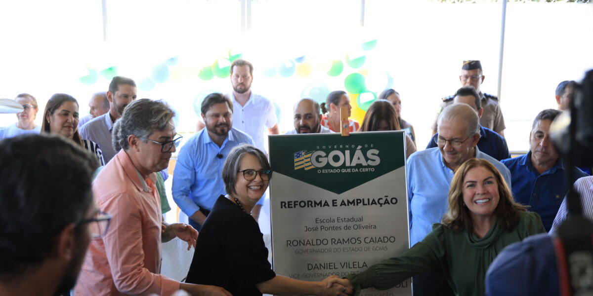 Governo estadual entrega mais uma escola reformada na cidade de Bela Vista de Goiás