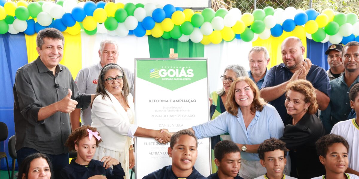 Governo de Goiás inaugura nova sede da Escola Estadual Damásio Ribeiro de Miranda, em Flores de Goiás
