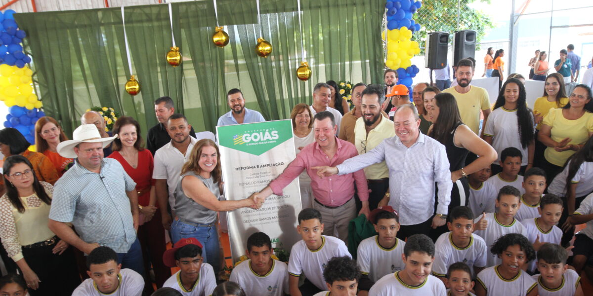 Governo de Goiás entrega reforma e ampliação do Colégio Estadual Deputado José Porfírio, em Trombas