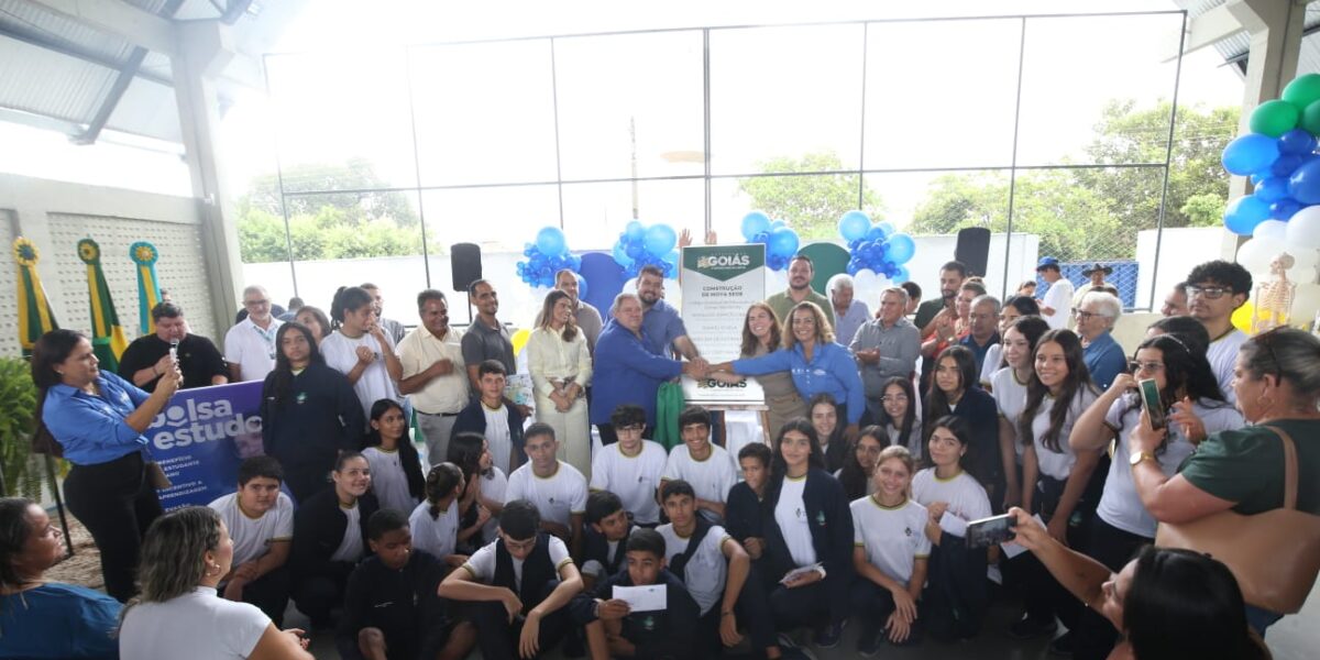 Governo de Goiás inaugura colégio em Bacilândia e autoriza R$ 8 milhões em novas obras na região de Jussara