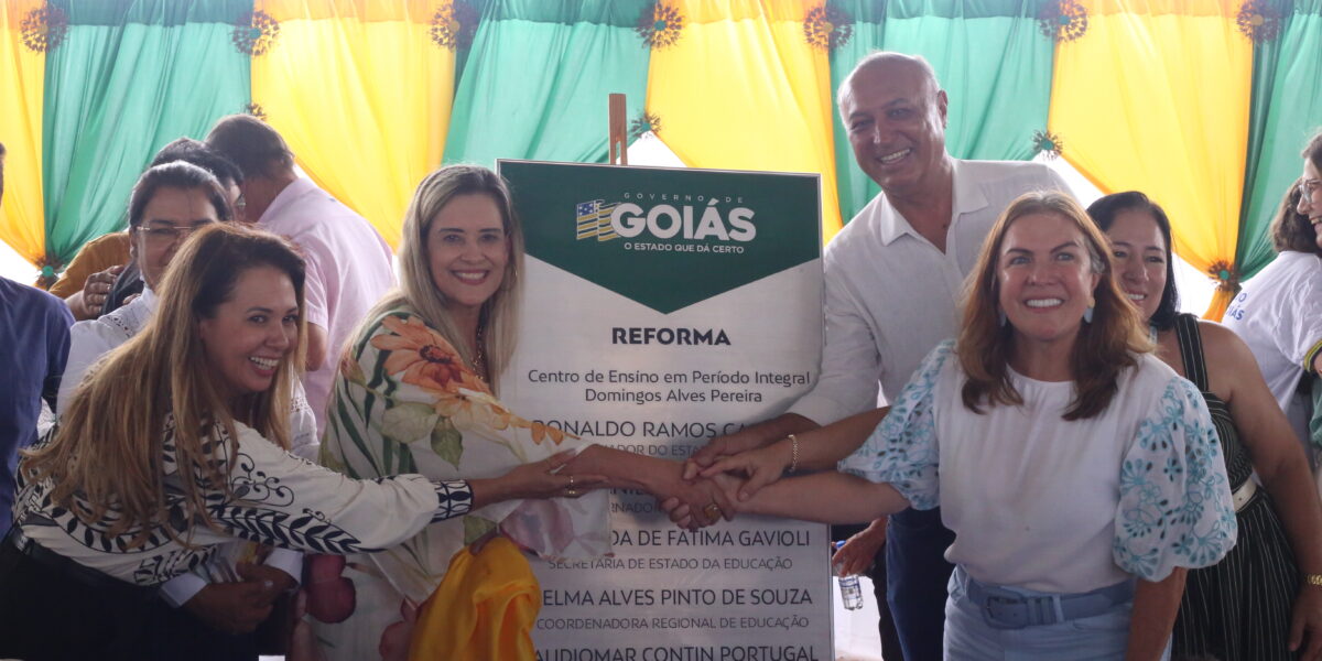 Entrega da reforma do Cepi Domingos Alves Pereira teve a presença de toda a comunidade escolar em Acreúna
