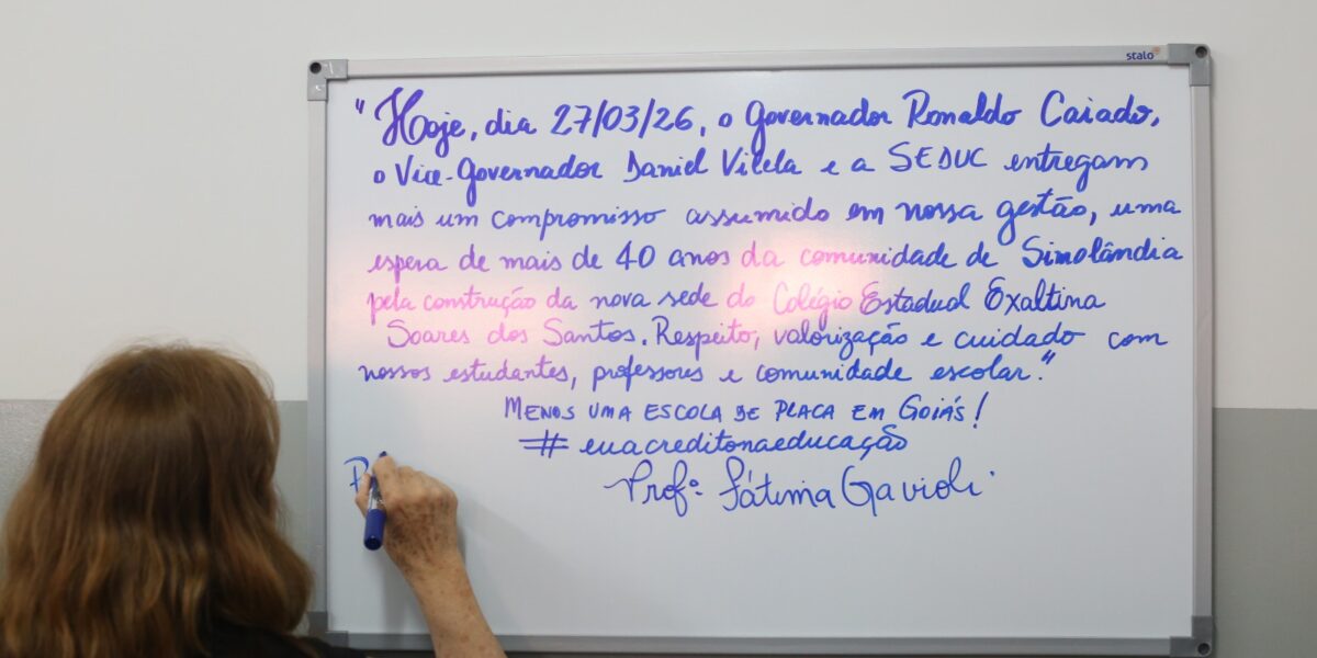 Nova sede do Colégio Estadual Exaltina Soares dos Santos, de Simolândia, é inaugurada