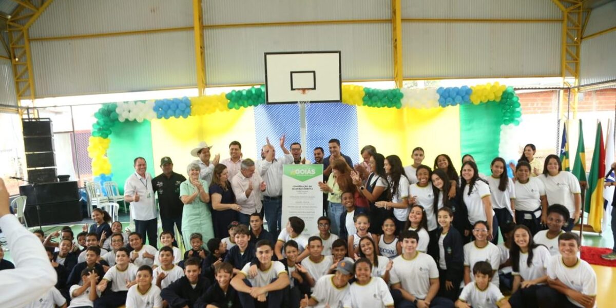 Quadra poliesportiva é inaugurada em Itarumã e reforça investimentos da Seduc/GO na Educação goiana