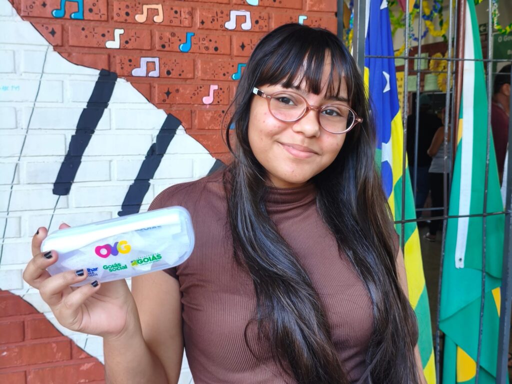 Programa Olhar Para Todos disponibiliza óculos gratuitos para os alunos da rede estadual. (Foto: Seduc/GO)