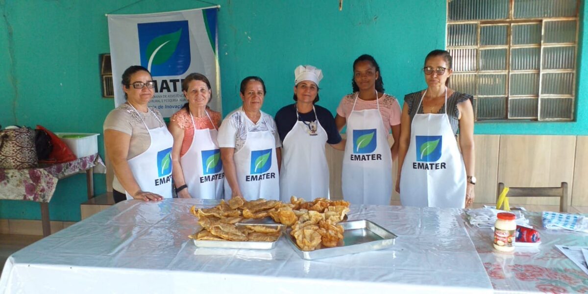 Oficina em Campinorte ensina produtoras locais a fabricar salgados