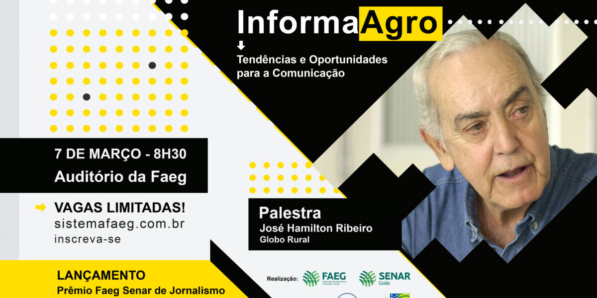 Abertas inscrições para encontro sobre agronegócio para profissionais da comunicação