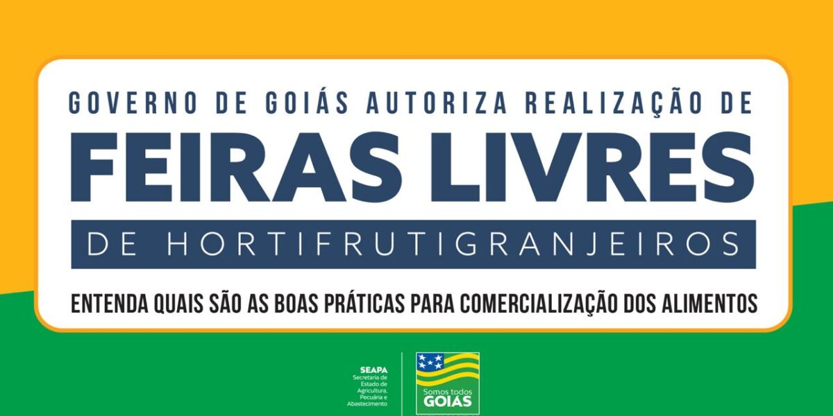 Feiras livres de hortifrutigranjeiros podem voltar a funcionar em Goiás