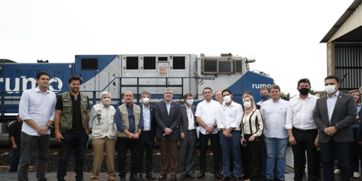 “Goiás é celeiro que abastece várias nações do mundo”, diz vice-governador Lincoln Tejota durante inauguração de trecho da Ferrovia Norte-Sul que liga Estado à malha paulista