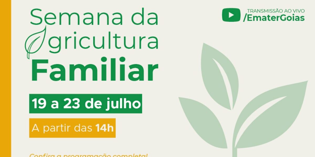 Emater e Seapa realizam Ciclo de Palestras em comemoração  à Semana Estadual da Agricultura Familiar