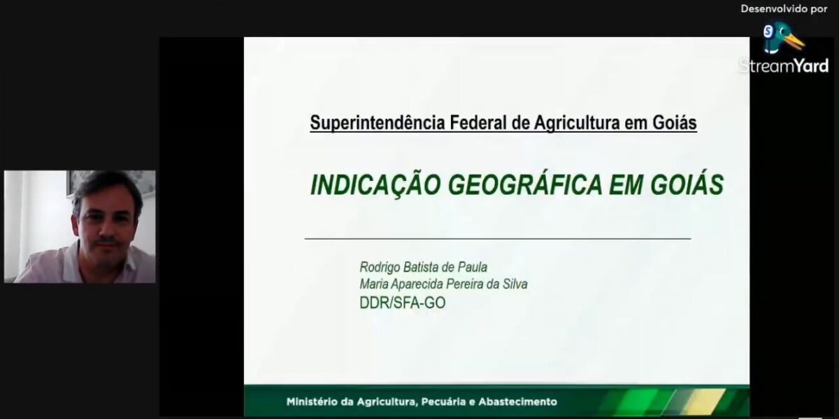 Cenário da indicação geográfica da agropecuária goiana é tema de live transmitida pela Emater