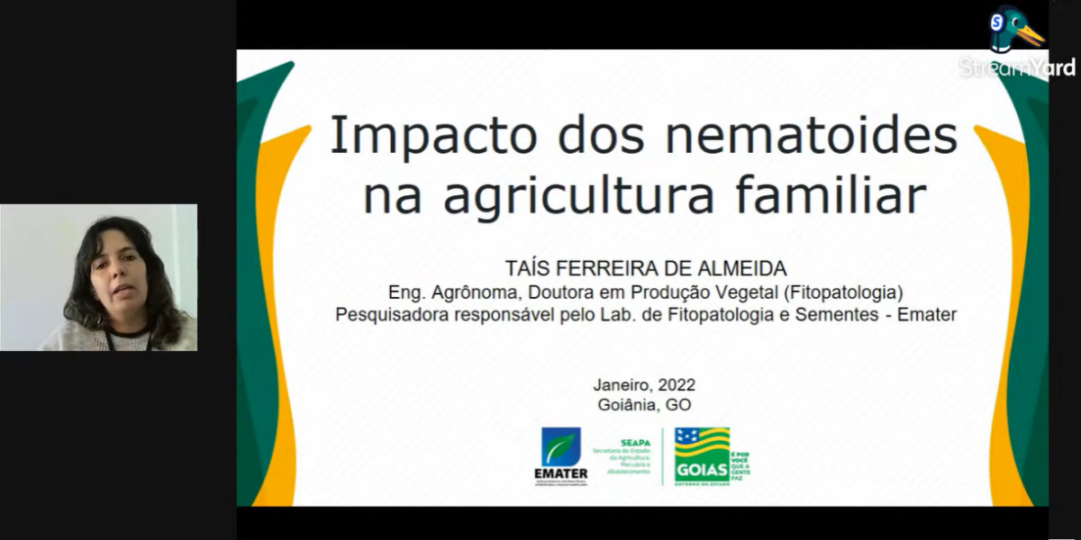 Práticas preventivas e controle biológico são medidas mais eficazes contra doenças causadas por nematoides, explica pesquisadora da Emater