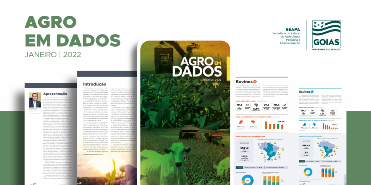 Primeiro Agro em Dados de 2022 chega com visual renovado e destaca crescimento das exportações goianas