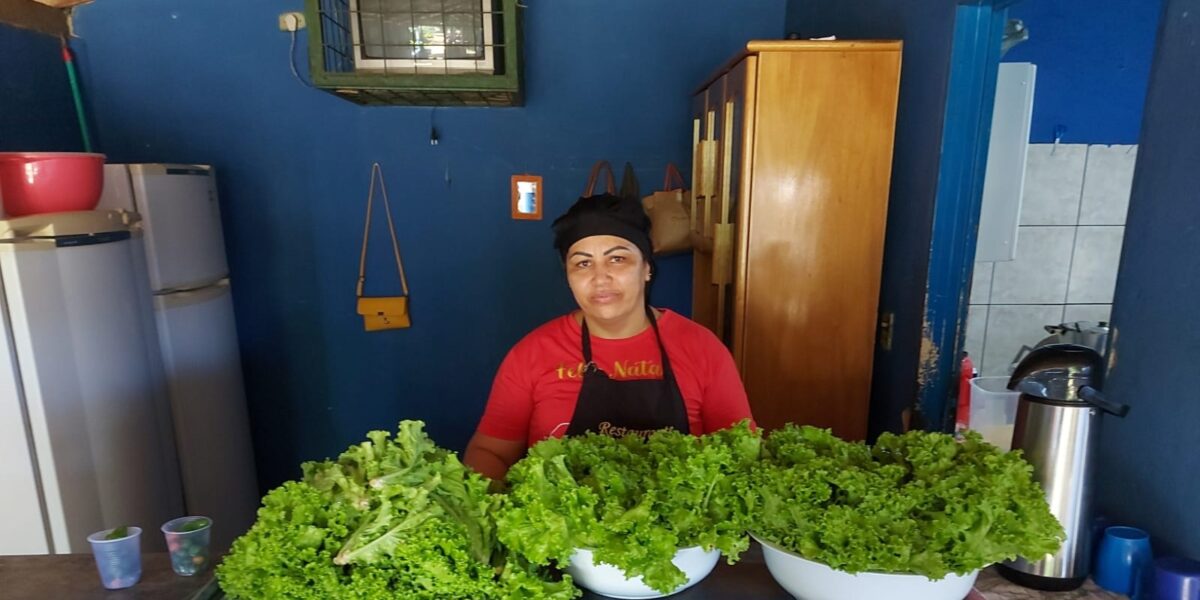 Emater distribui alimentos de horta comunitária a famílias vulneráveis em Mozarlândia-GO