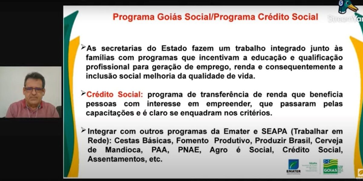 Goiás Social leva educação e capacitação a famílias carentes de Goiás