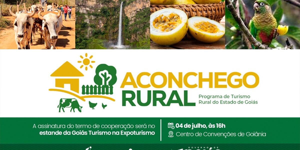 Aconchego Rural: Emater Goiás e Goiás Turismo assinam termo de cooperação do projeto nesta quinta-feira, 4