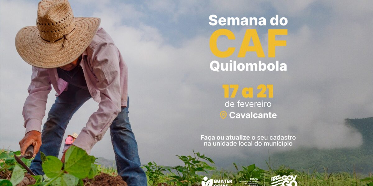 Emater Goiás realiza Semana do CAF Quilombola em Cavalcante