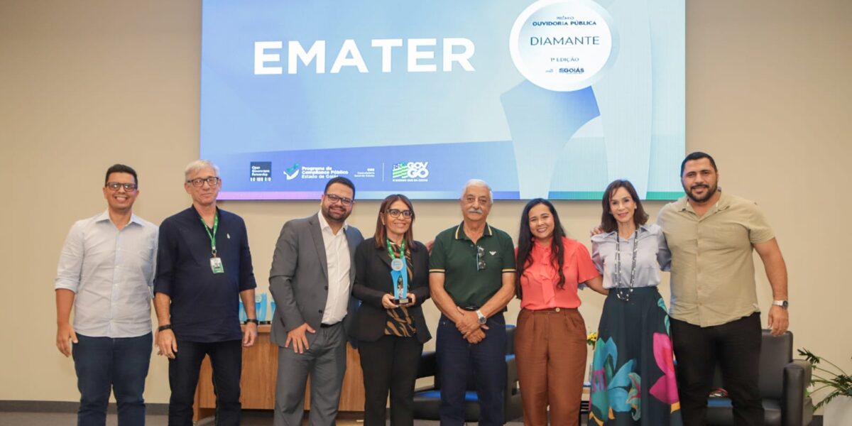 Emater Goiás recebe Selo Diamante no 1º Prêmio de Ouvidoria Pública