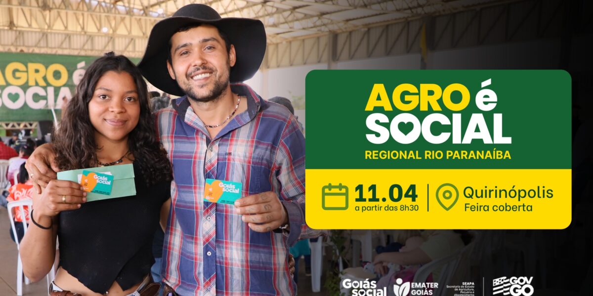 Emater Goiás realiza encerramento do Agro é Social em Quirinópolis no dia 11 de abril