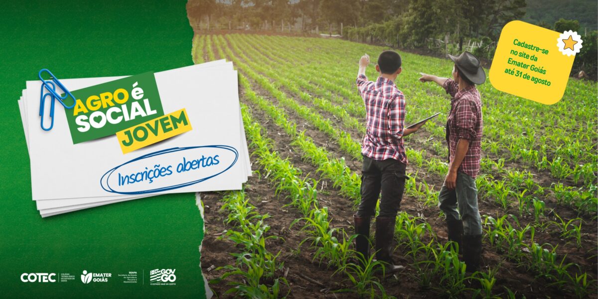 Inscrições para o Agro é Social Jovem vão até 31 de agosto