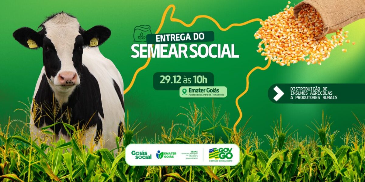 Emater Goiás lança programa Semear Social para recuperação de pastagens em todo o estado