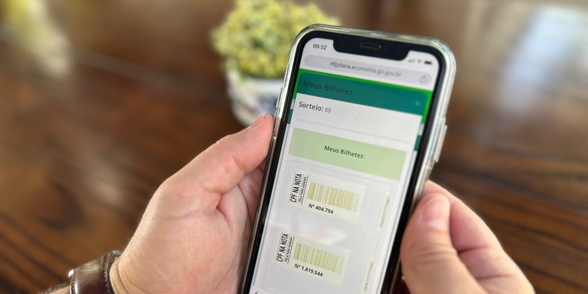Nota Goiana: quase 3,7 milhões de bilhetes concorrem ao sorteio da próxima semana