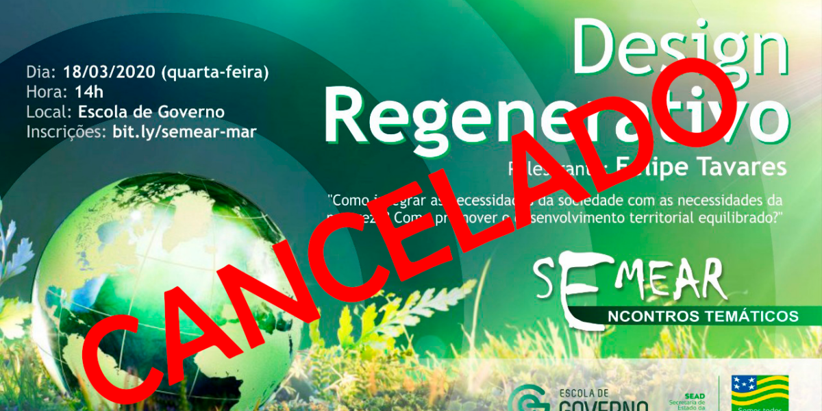 Cancelado evento sobre Design Regenerativo