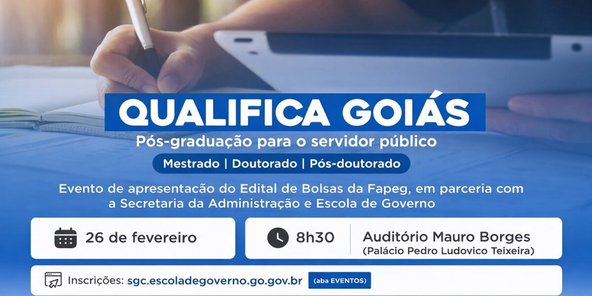 Sead e Fapeg realizam encontro para divulgar edital de bolsa stricto sensu para servidor público