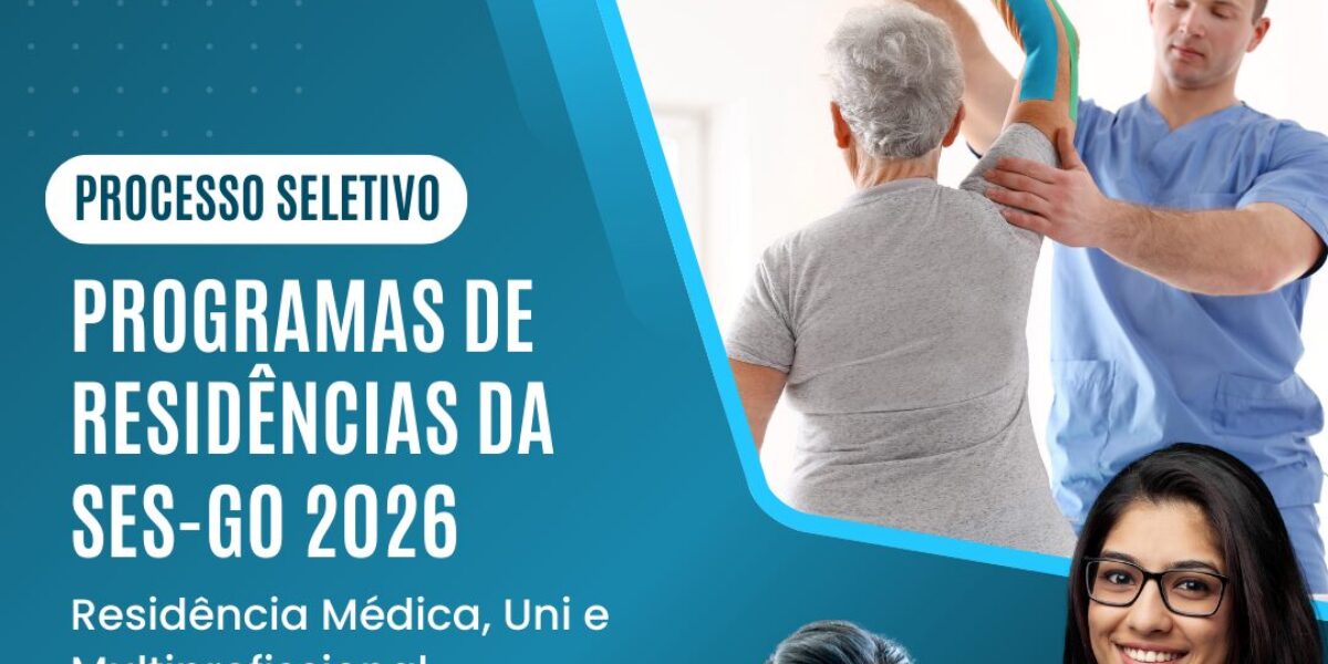 Abertas inscrições para 294 vagas dos Programas de Residência Médica e Multiprofissional 2026