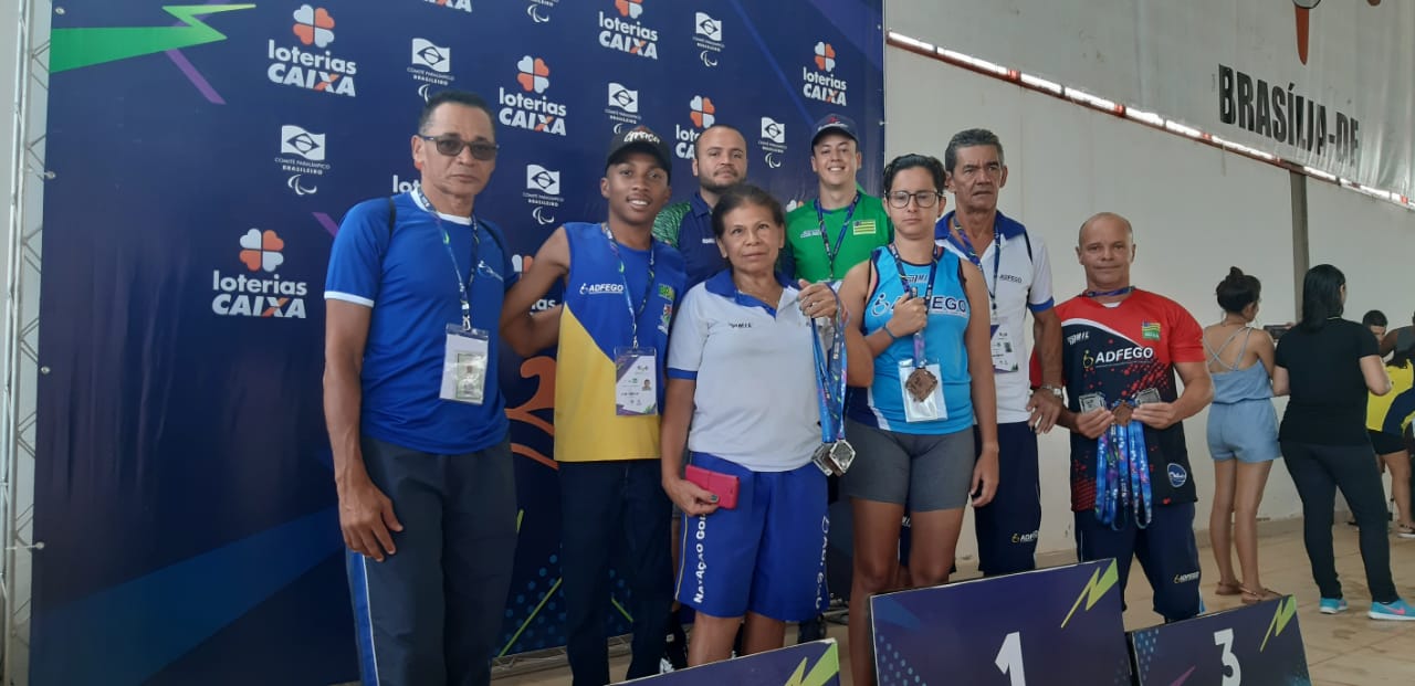 Delegação goiana conquista 37 medalhas no Circuito Loterias Caixa de esportes paralímpicos, em Brasília