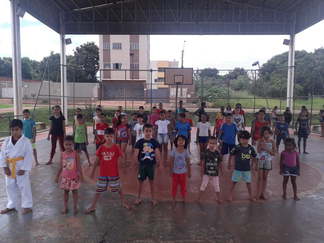 Águas Lindas de Goiás já conta com mais de 100 alunos inscritos nas turmas de karatê
