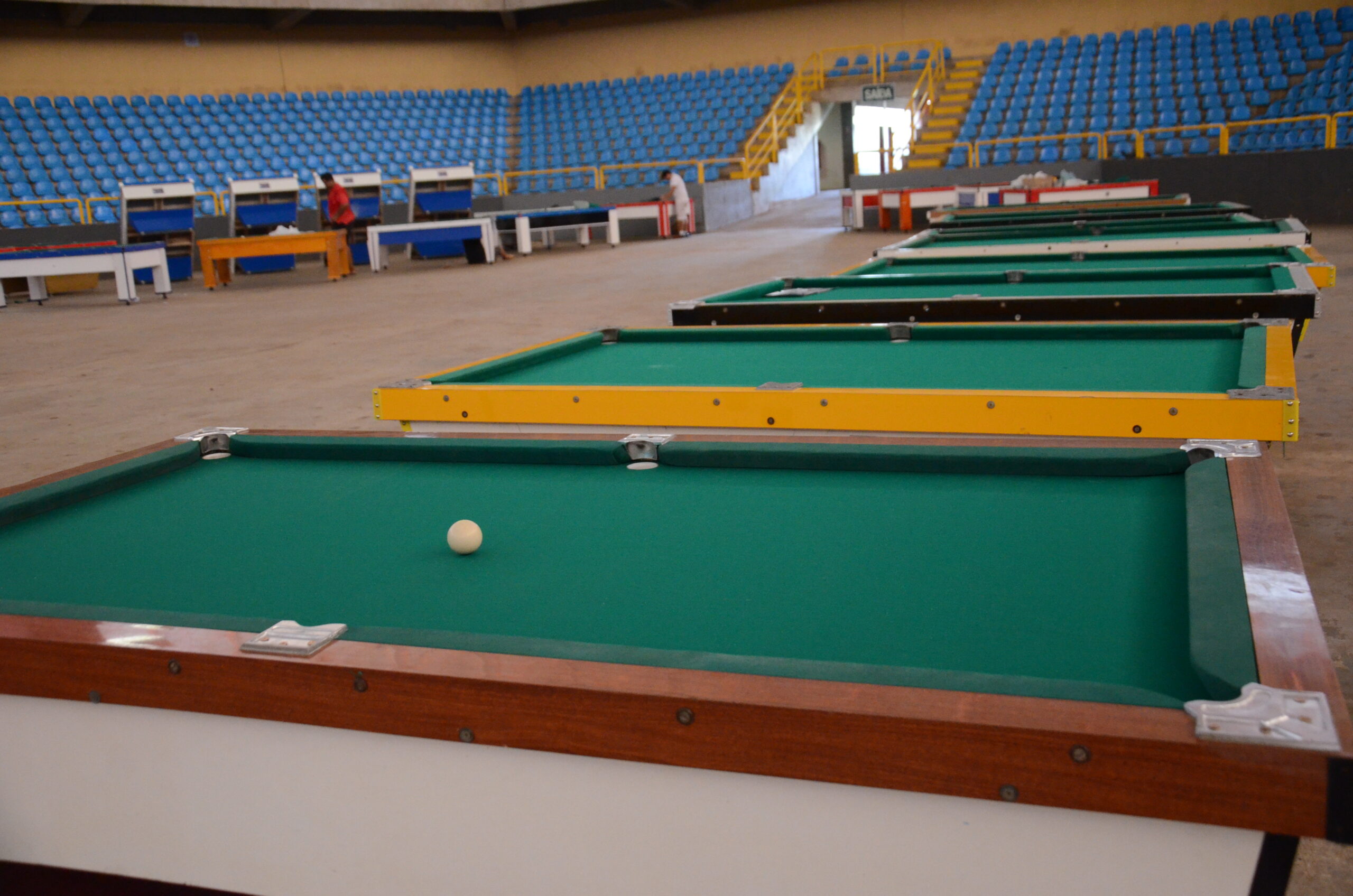 Com expectativa de 800 participantes, Goiânia Arena recebe campeonato de sinuca com mais de 100 mesas