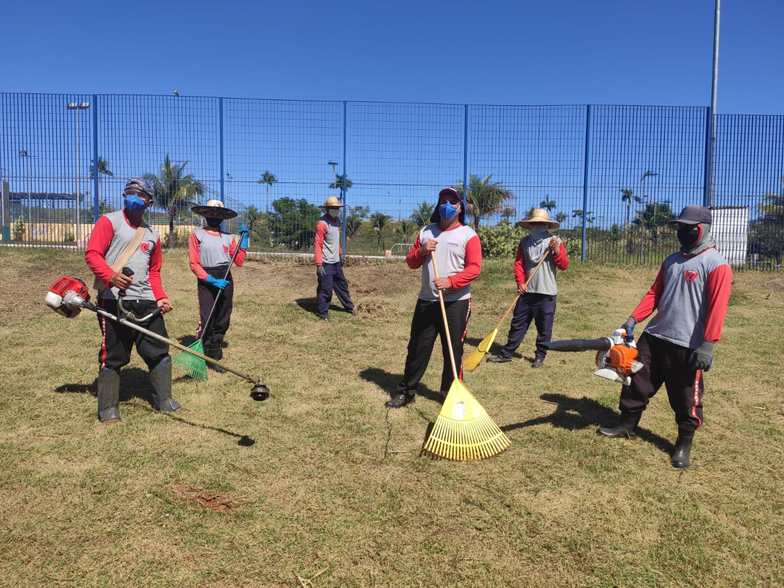 Enquanto segue fechado para o público, Parque Marcos Veiga Jardim recebe trabalho de manutenção