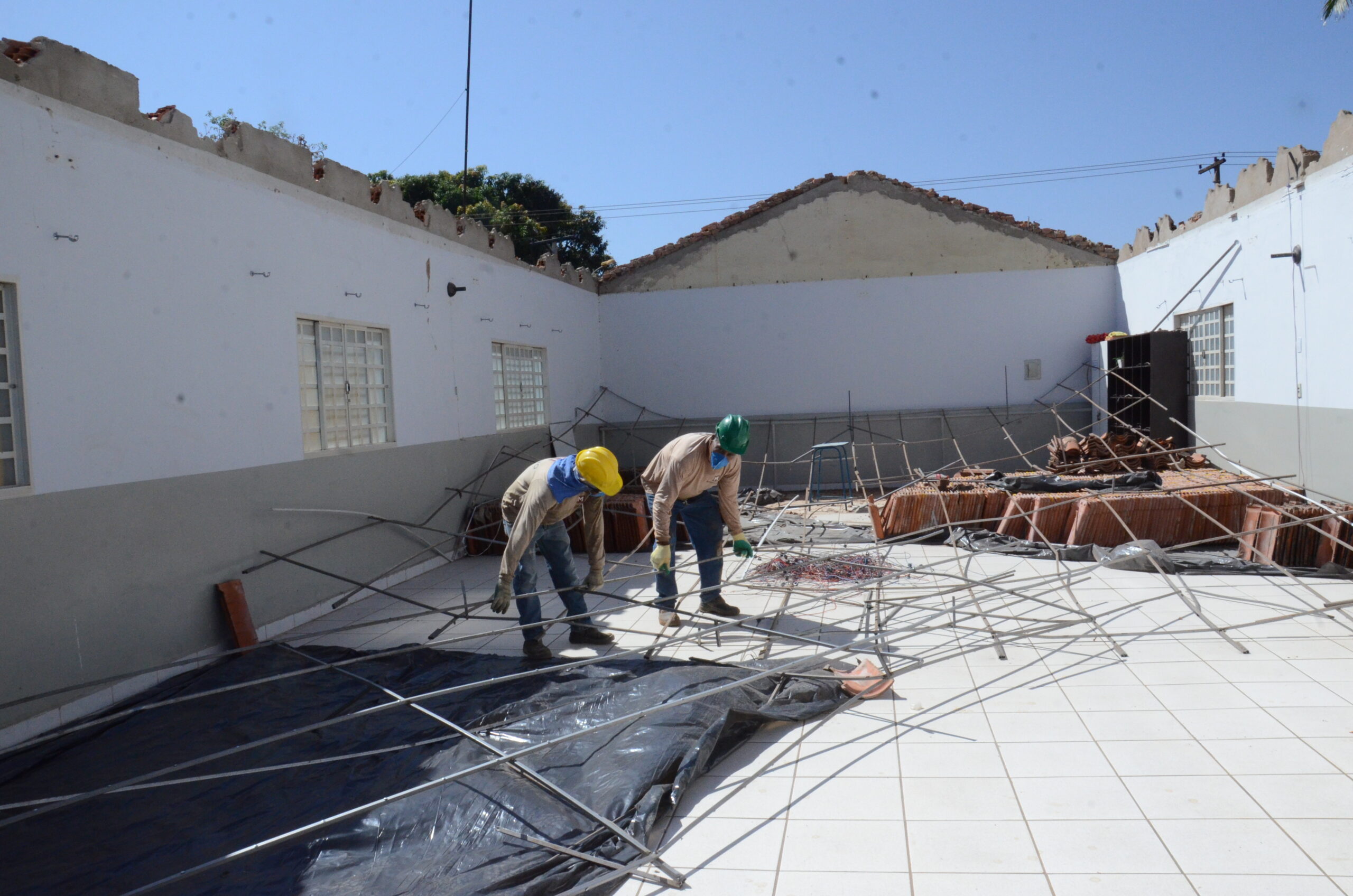 Sala de yoga da Praça de Esportes do Setor dos Funcionários passa por ampla reforma estrutural