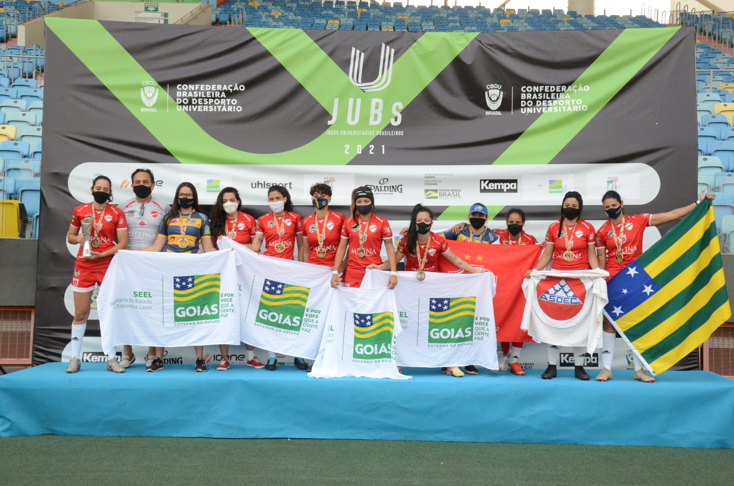 Equipes goianas faturam o título do JUBs Rugby 7 no estádio Olímpico Pedro Ludovico Teixeira