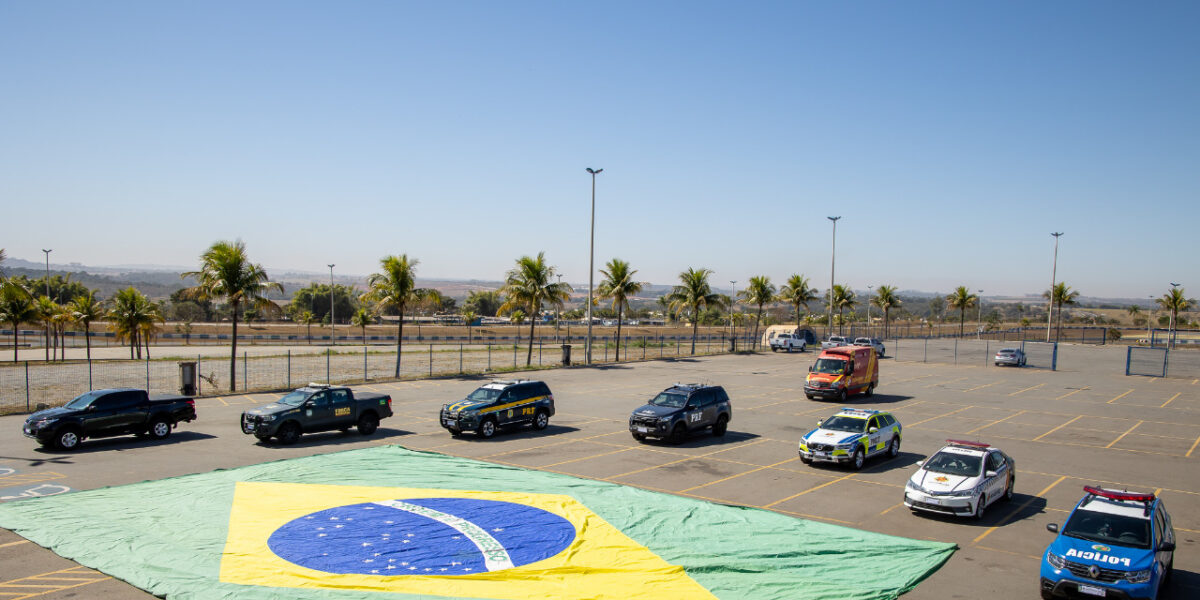 Ministério da Justiça e Segurança Pública realiza Ensaio de Viaturas no Autódromo Internacional de Goiânia