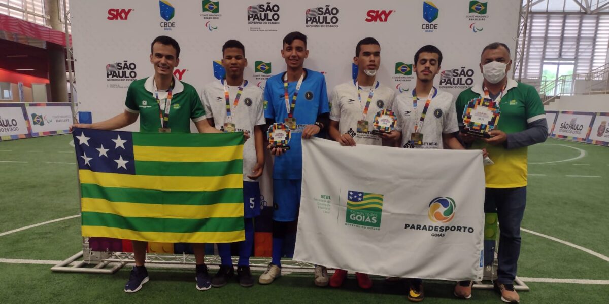 Goiás empata em 0 a 0 com São Paulo e fica com a medalha de ouro do futebol de 5 nas Paralimpíadas Escolares