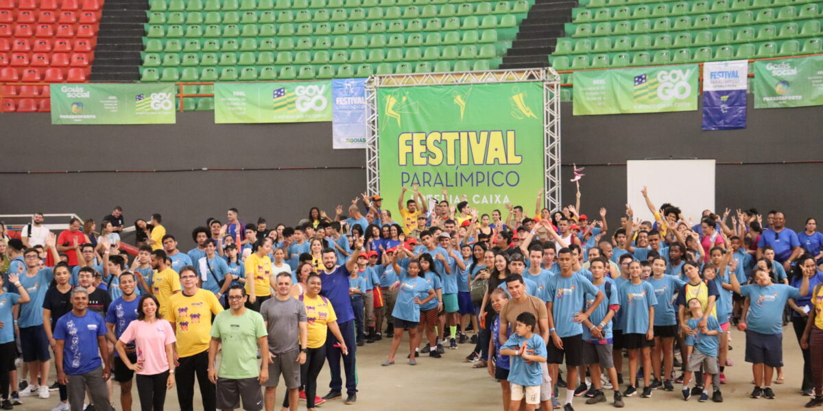 Festival Paralímpico reúne mais de 500 crianças e adolescentes, no Centro de Excelência do Esporte