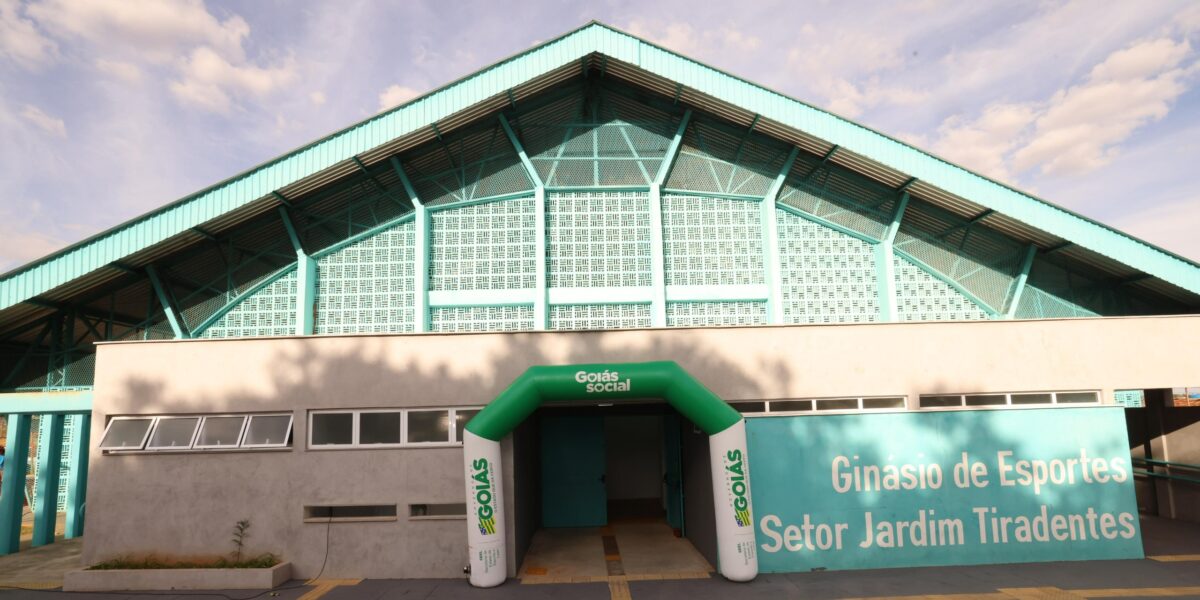 Governo de Goiás entrega reforma do Ginásio de Esportes do Setor Tiradentes, em Aparecida de Goiânia