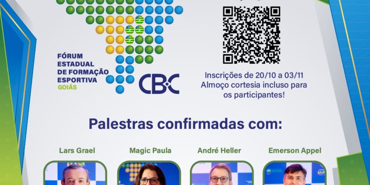 Com grandes nomes do esporte, Goiânia recebe Fórum Estadual de Formação Esportiva